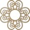 Ekena Millwork Cohen Wood Fretwork Pierced Ceiling Medallion, Hickory, 32"OD x 11"ID x 1/4"T CMWP32X32X0250COHI - alternate 5